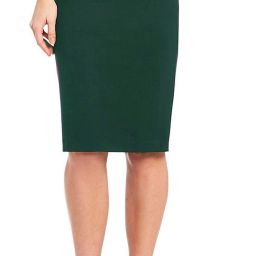Women Solid Pencil Dark Green Skirt-image-82