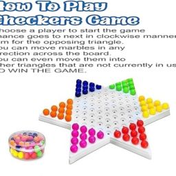 hk sports Multiuse Plastice Chinese Checkers Board Game & Fun Activity Party & Fun Board Game image 3