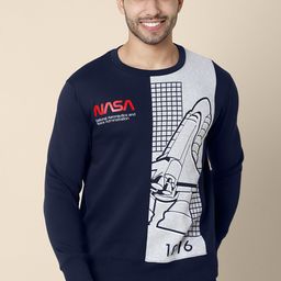 Free Authority Men Blue Nasa Printed Sweatshirt-image-68