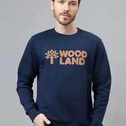 Woodland Typography Printed Pure Cotton Pullover Sweatshirt-picture-39