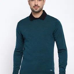 Van Heusen Shirt Collar Wool Sweatshirt-51