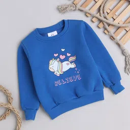 Knitting Doodles Girls Printed Fleece Sweatshirt-picture-36