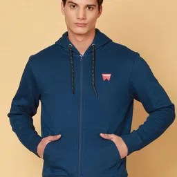 Wrangler Hooded Front Open Sweatshirt-9