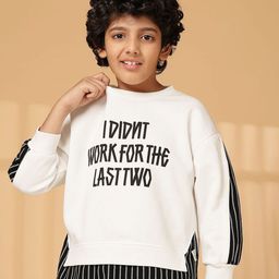 Albion By CnM Boys Typography Printed Pullover Sweatshirt-image-41