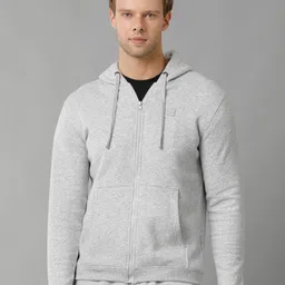 Voi Jeans Hooded Cotton Front-Open Sweatshirt-image-37