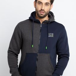 Status Quo Men Grey Colourblocked Cotton Sweatshirt-image-38