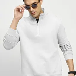 AUSK Men Mock Collar Pullover Sweatshirt-picture-10