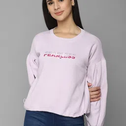 Allen Solly Woman Women Purple Printed Sweatshirt-image-77