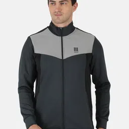 rock it Men Grey Colourblocked Sweatshirt-image-52