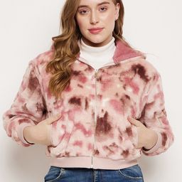 Madame Printed Hooded Cotton Front-Open Sweatshirt-picture-9