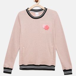 mackly Girls Pink Sweatshirt-image-8
