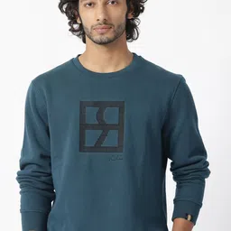 RARE RABBIT Men Arnold Graphic Print Logo Sweatshirt-20