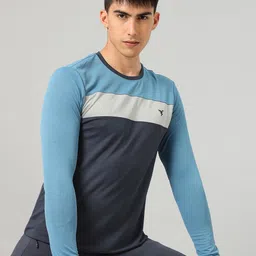 Technosport Men Active Colourblock Dry Fit T-shirt-image-61