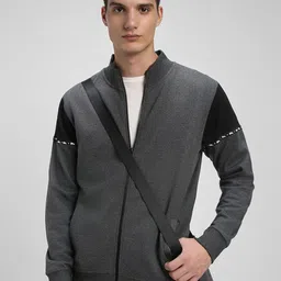 Dennis Lingo Colourblocked Mock Collar Sweatshirt-picture-24