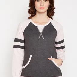 Be Indi Women Colourblocked Sweatshirt-image-31