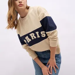 Styli Women Colourblocked Sweatshirt-image-55