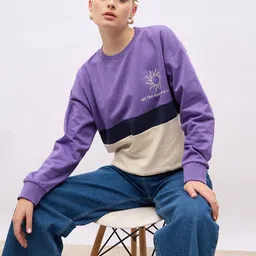 Styli Women Colourblocked Sweatshirt-image-54