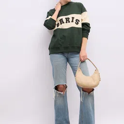 Styli Women Colourblocked Sweatshirt-image-15