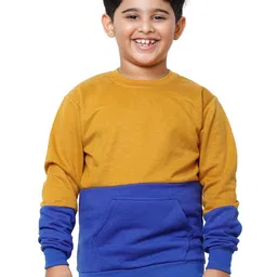 IndiWeaves Boys Colourblocked Fleece Sweatshirt-picture-34