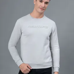 Red Tape Embossed Cotton Poly Fleece Sweatshirt-image-97