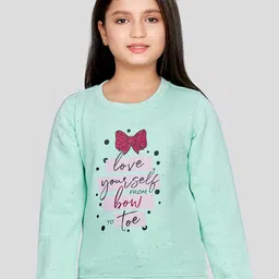 Peppermint Girls Typography Printed Pullover Sweatshirt-picture-27