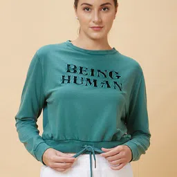 Being Human Typography Printed Pullover-image-26