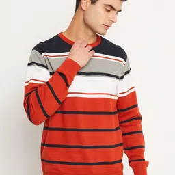 Club York Striped Round Neck Cotton Sweatshirt-picture-15