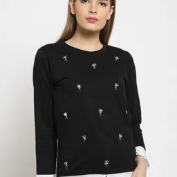 BAESD Embellished Sequined Fleece Sweatshirt-image-87