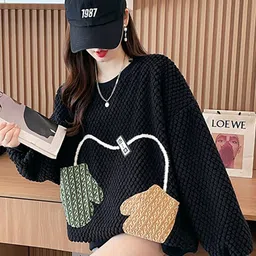 JC Mode Self Design Pullover Sweatshirt-21