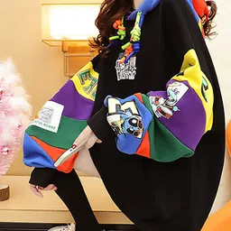 JC Mode Graphic Printed Hooded Oversized Pullover Sweatshirt-image-85