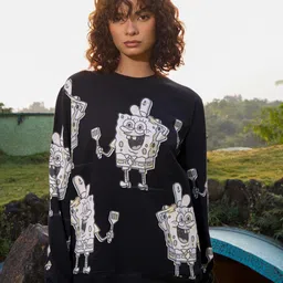 Bonkers Corner SpongeBob Printed Sweatshirt-picture-24