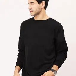 Leotude Round Neck Pullover Fleece Sweatshirt-image-11