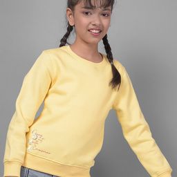 Crimsoune Club Girls Typography Printed Pullover-25