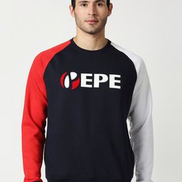 Pepe Jeans Men Blue Printed Sweatshirt-image-100