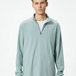 Koton Mock Collar Long Sleeves Sweatshirt-picture-23