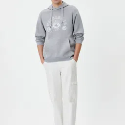 Koton Typography Printed Hooded Sweatshirt-picture-52