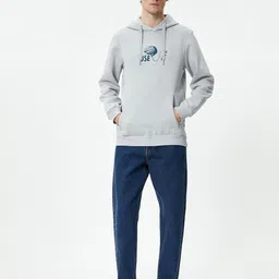 Koton Hood Cotton Pullover Sweatshirt-picture-37