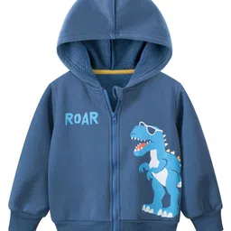 StyleCast Boys Blue Graphic Printed Hooded Front-Open Sweatshirt-picture-15