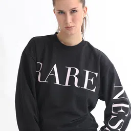 RAREISM Typographic Printed Cotton Sweatshirt-3