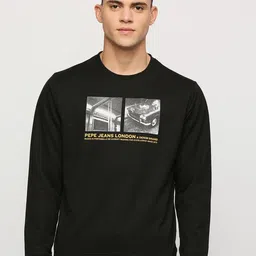 Pepe Jeans Printed Round Neck Cotton Sweatshirt-image-62