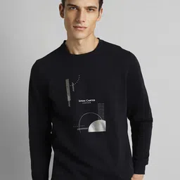 SIMON CARTER LONDON Printed Round Neck Sweatshirt-image-62