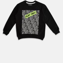 Pantaloons Junior Boys Black Printed Sweatshirt-image-78