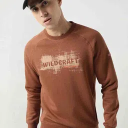 Wildcraft Men Brown Printed Sweatshirt-image-24