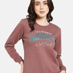 METTLE Typography Printed Fleece Pullover-picture-0