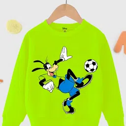 KUCHIPOO Boys Goofy Printed Fleece Pullover Sweatshirt-image-45