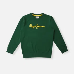 Pepe Jeans Boys Typography Printed Pure Cotton Pullover-34
