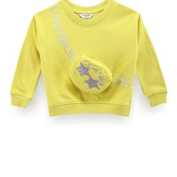 U.S. Polo Assn. Kids Girls Graphic Printed Pure Cotton Pullover Sweatshirt-picture-11