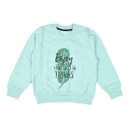 FUNKRAFTS Unisex Kids Green Printed Fleece Sweatshirt-99