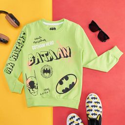 Pantaloons Junior Boys Batman Printed Cotton Pullover Sweatshirt-image-34