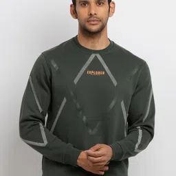 Status Quo Men Green Printed Sweatshirt-image-54